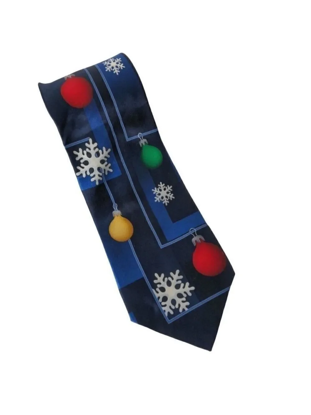 Christmas Snowflake Winter Holiday Silk Necktie